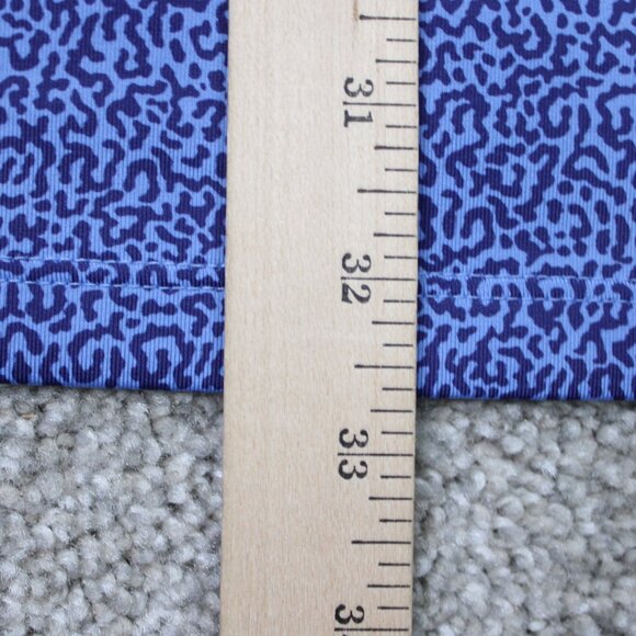 Greyson Polo Shirt Mens XL Blue Geometric Golf Polyester Stretch Short Sleeve - Picture 13 of 14